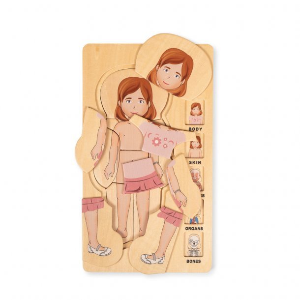 My body puzzle. girl