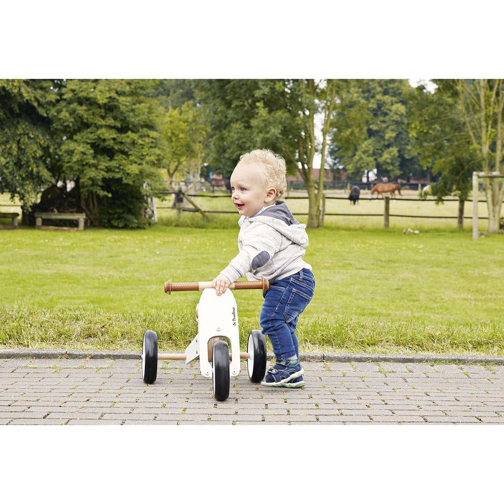 Mini tricycle „Charlie”, white/natural