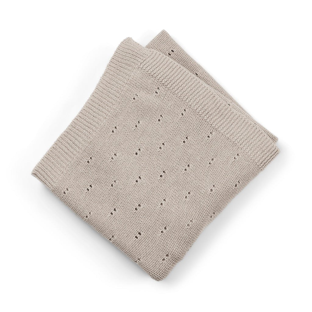 Avi knit plaid - Cobblestone
