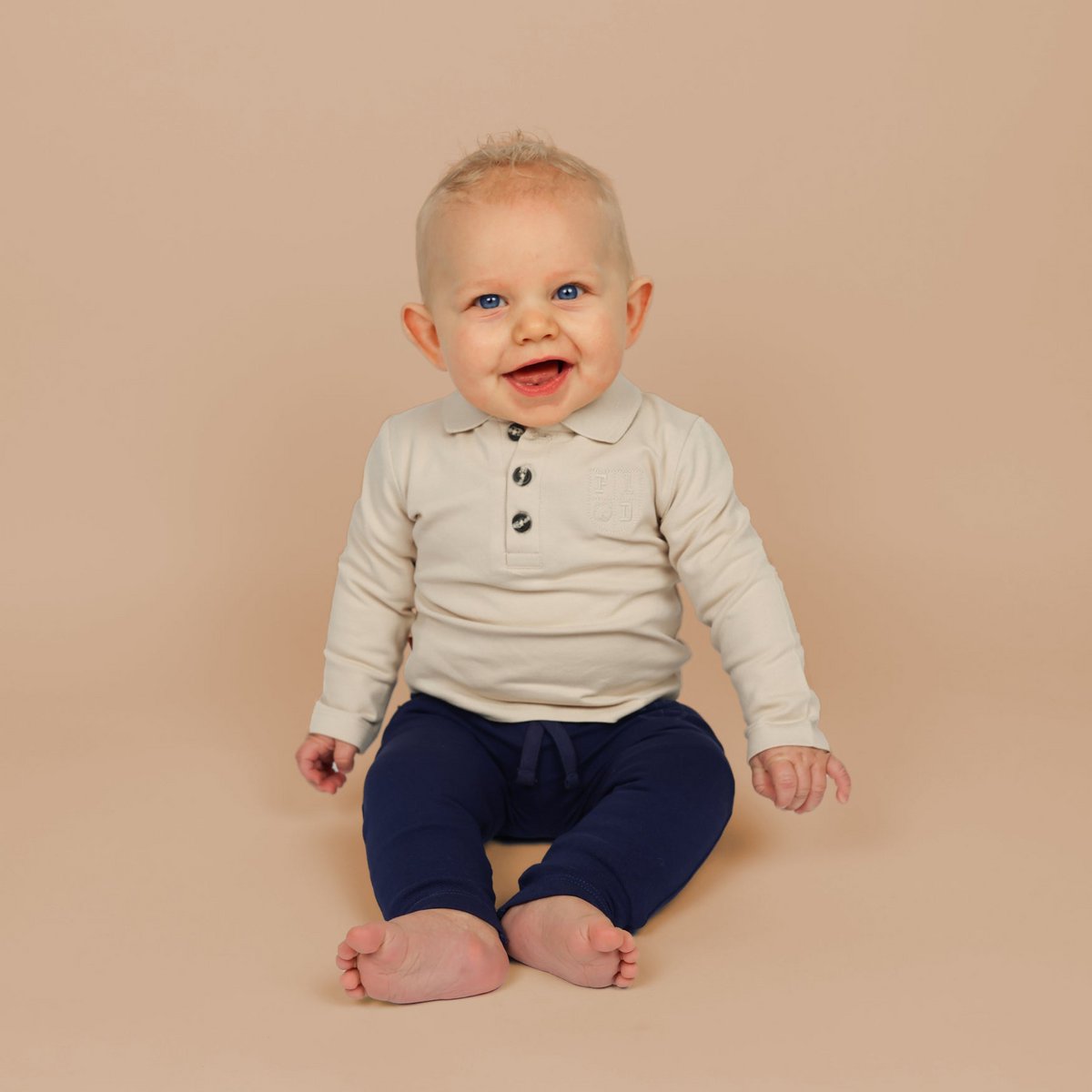 Play All Day Kids Polo Shield | Smoke Gray